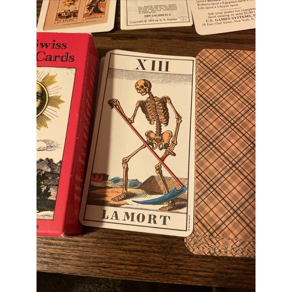 1JJ Swiss Tarot Cards 78 Card Tarot Deck & Guidebook USED, Switzerland - Picture 3 of 12